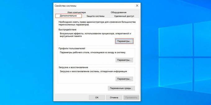 Ako prispôsobiť odkladací súbor Windows 10: kliknite na „Možnosti“