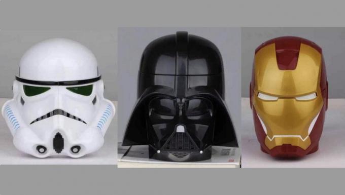 Hrnčeky Stormtrooper prilby, Darth Vader, Iron Man