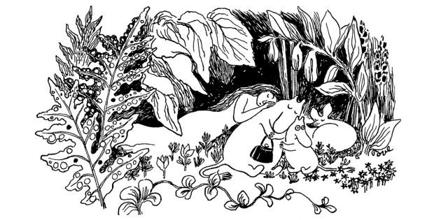 Ilustrácie k prvej knihe o Moomins