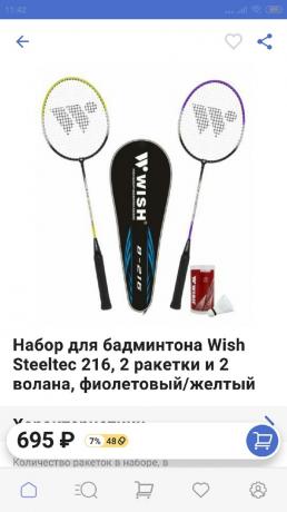 Online nakupovanie: sada badminton
