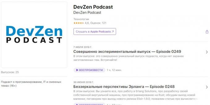 Podcasty o technológii: DevZen