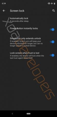 Android Q: Obrazovka zámok