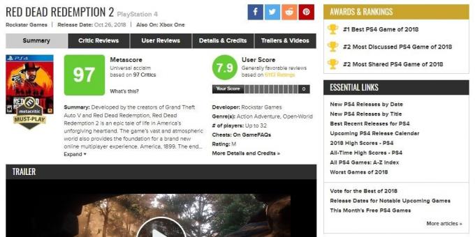 Kde hľadať hru: ratingy na Metacritic