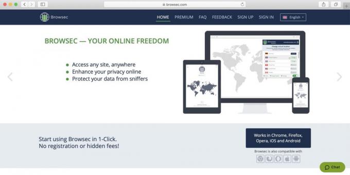Najlepšie Voľný VPN pre PC, Android, iPhone - Browsec