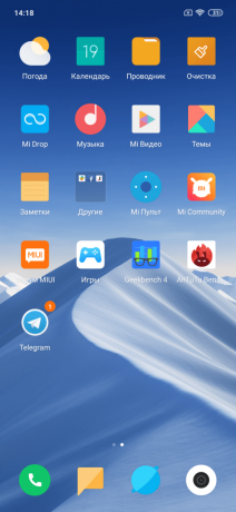 Prehľad Xiaomi Mi 9: ikony na ploche