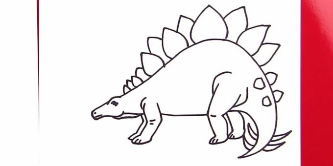 Ako nakresliť Stegosaurus