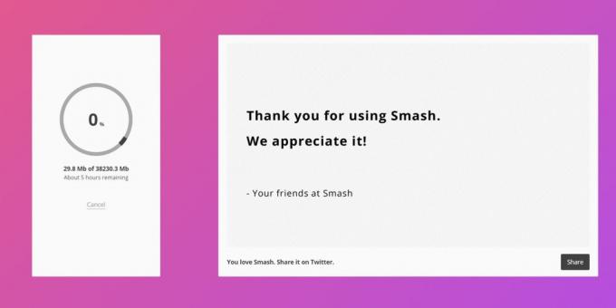 Smash bezplatná služba odošle veľkých súborov: k dispozícii je aj platená verzia