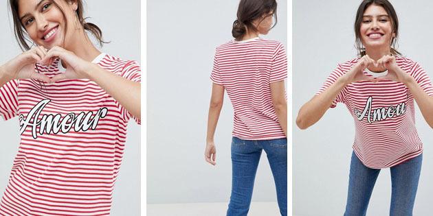 Dámske módne tričká z európskych obchodov: T-Shirt ASOS DESIGN
