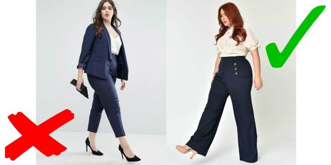 Life Hacking pre ženy plus-size: Nohavice širší obvyklý