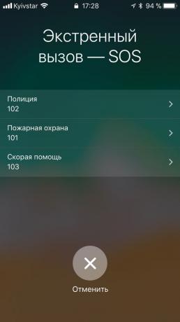 Inovácia iOS 11: Tiesňové volania