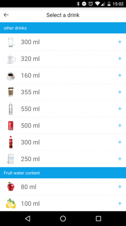 Smart sklo: obrazovka pre výber nápojov