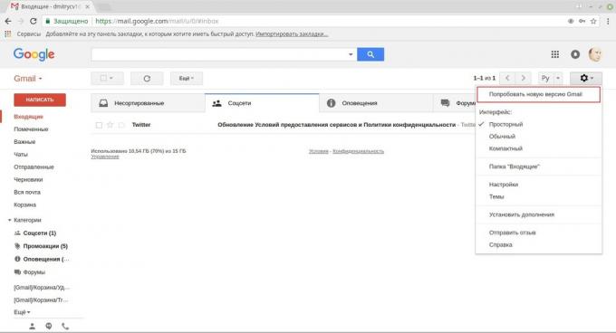 Gmail: ako začleniť nový dizajn