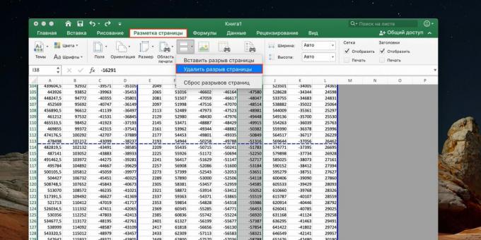 Ako odstrániť zlom strany v programe Excel