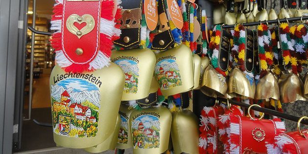 suveníry z Európy: Lichtenštajnsko
