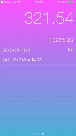 Konfigurácia Apple iPhone: Numerické počtu v
