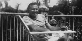 V skutočnosti prichádza nečakaný úspech: príklad Ernest Hemingway