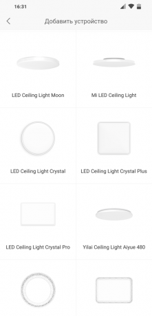 Yeelight Inteligentné Square LED stropné svetlá: Pridanie zariadenia