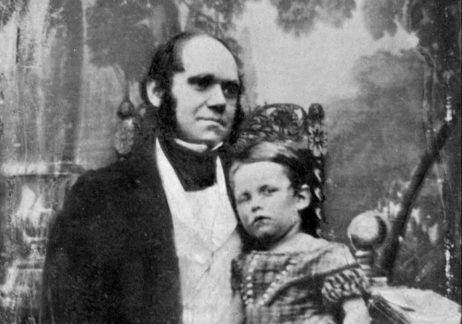 Charles Darwin a jeho syn