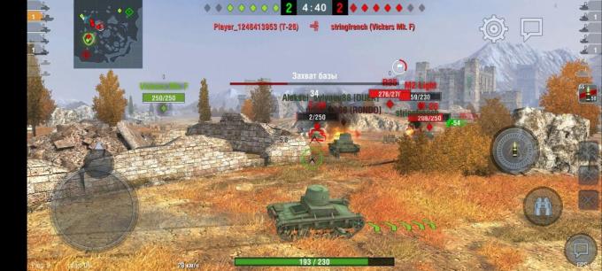Grafické možnosti hry Realme X3 Superzoom v hre World of Tanks: Blitz