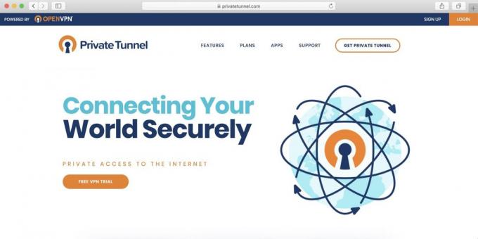 Najlepšie Voľný VPN pre PC, Android a iPhone - Private Tunnel