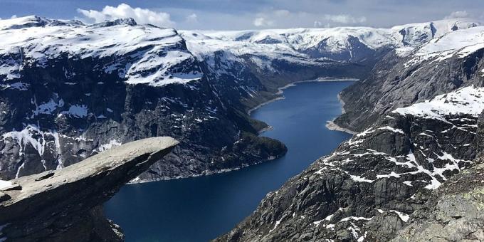 Kam v Európe: Skála Trolltunga, Nórsko